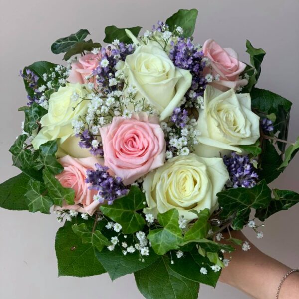Bouquet rond avec lavande