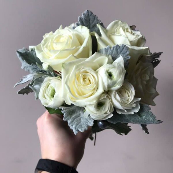 Bouquet rond hivernal