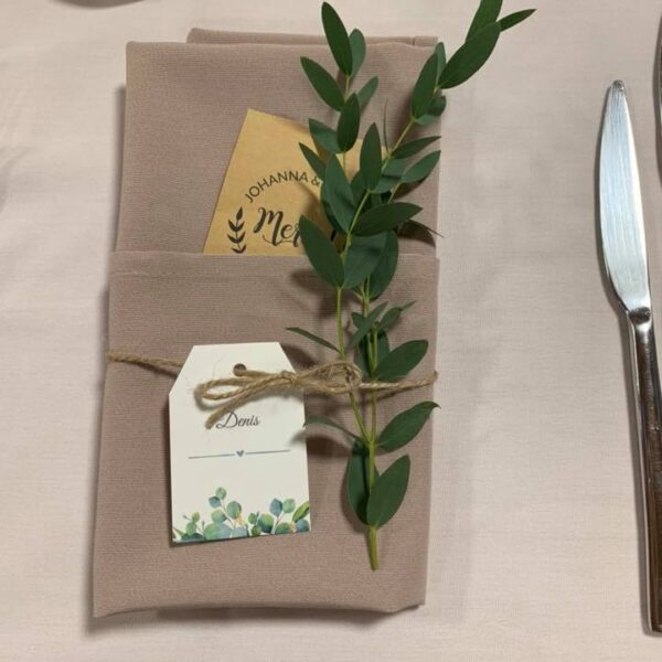 Décor de serviette eucalyptus