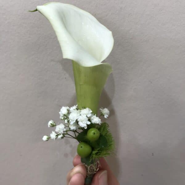 Boutonnière Arum (Calla)