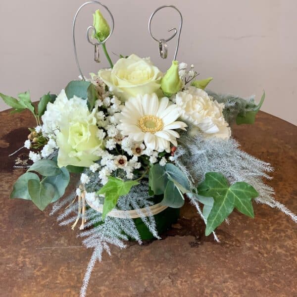 Porte alliances composition blanche