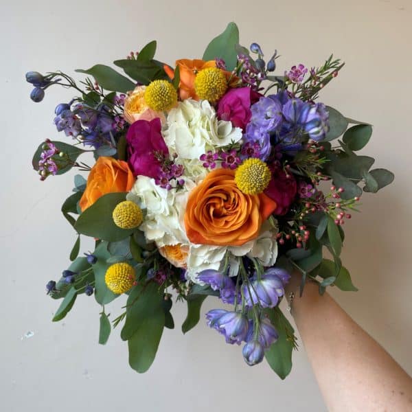 Alternative view of Bouquet de mariée coloré déstructuré