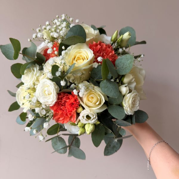 Alternative view of Bouquet de mariée orange et blanc