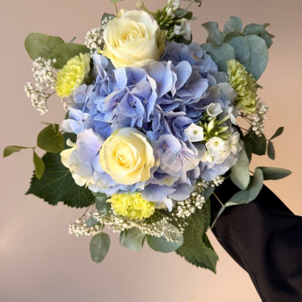 Alternative view of Bouquet de mariée bleu claire et blanc