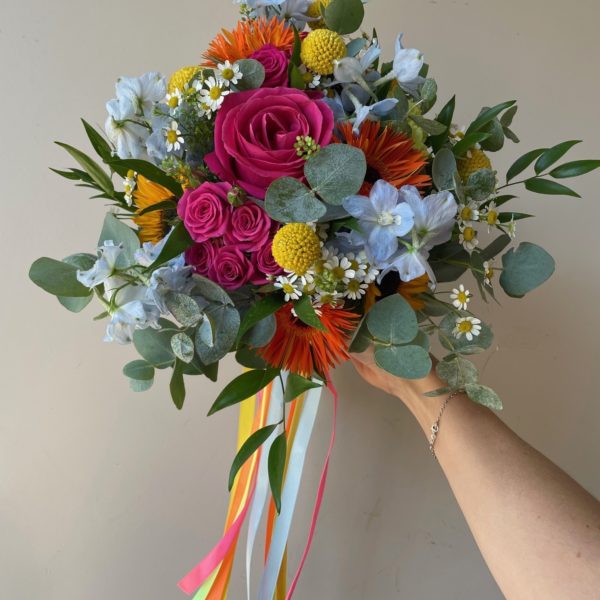 Bouquet de mariée coloré – Image 5